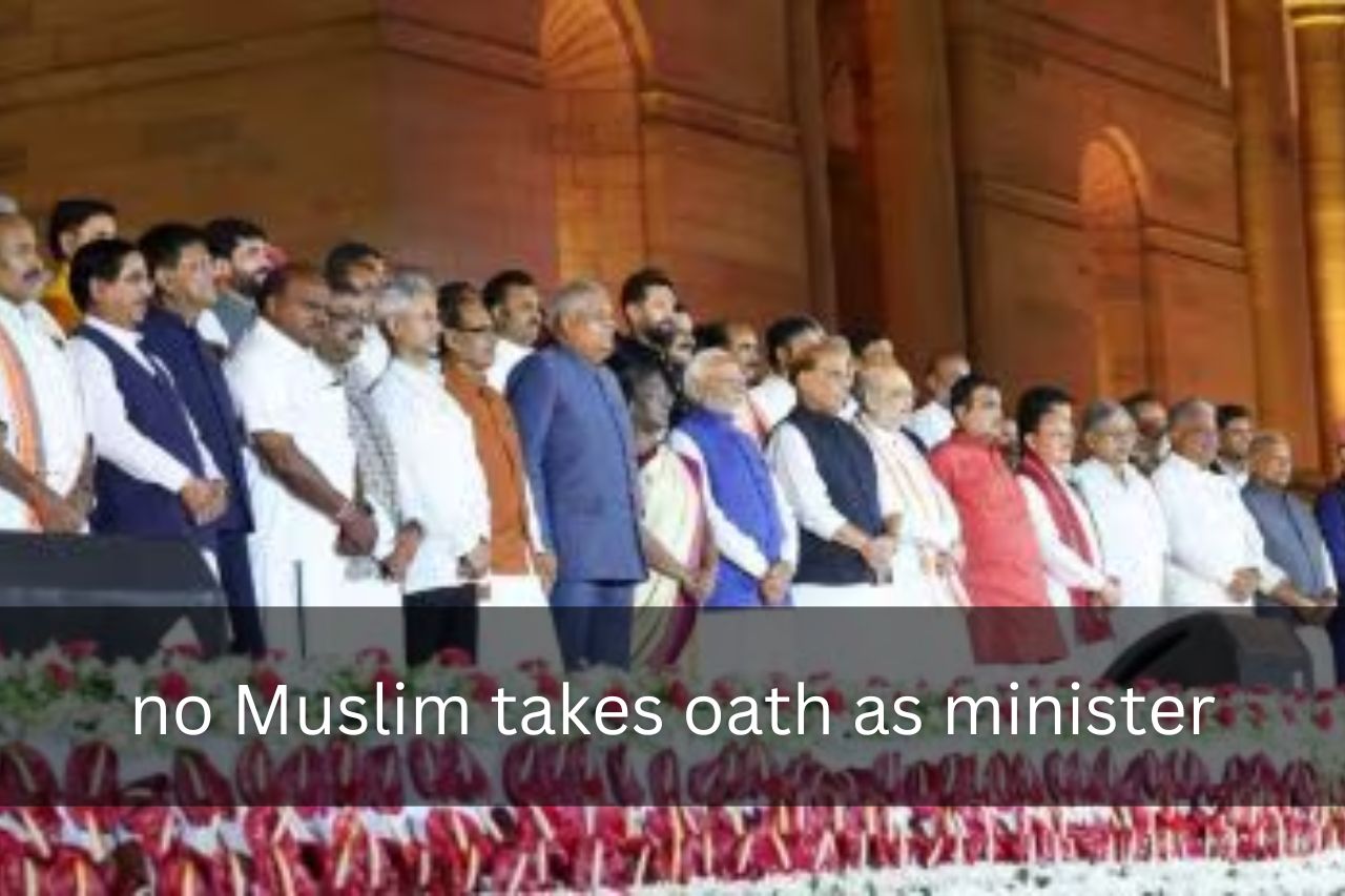 no Muslim takes oath as minister